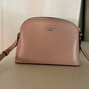Kate Spade Blush Pebbled Leather Dome Crossbody Bag